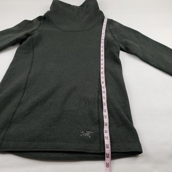 Arcteryx Desira Cowl Neck Fleece Pullover Womens Medium Green Sweater Sweatshirt - Picture 15 of 16
